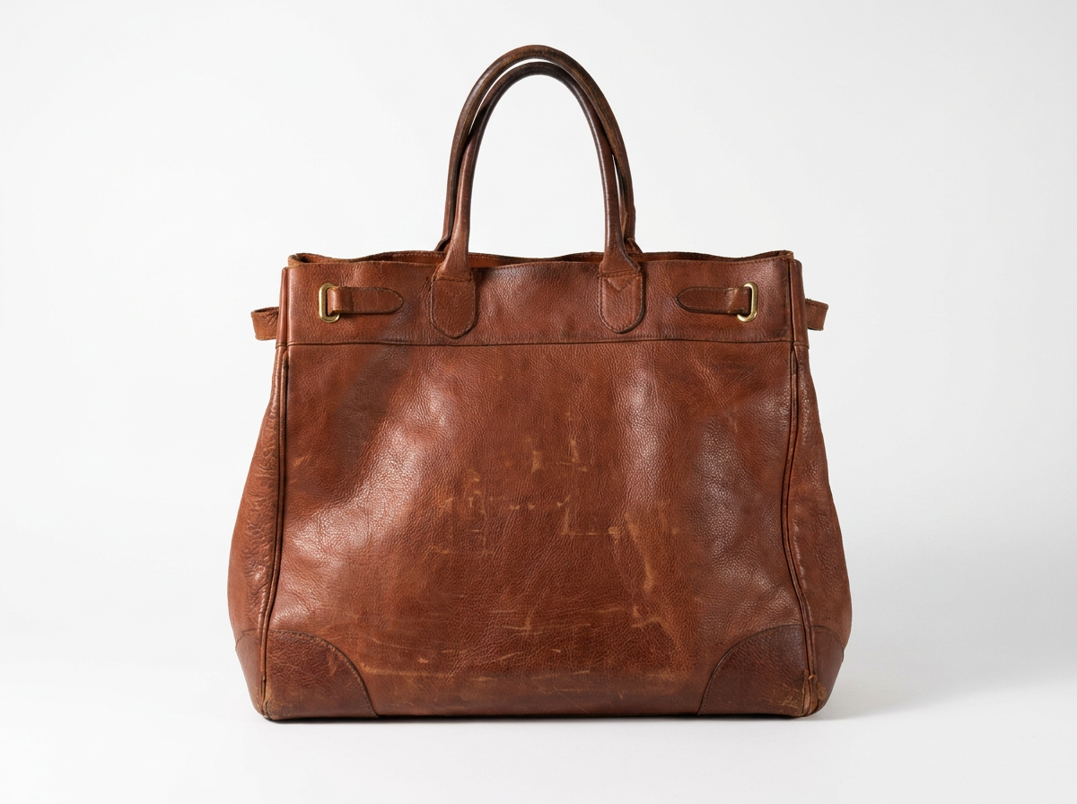 Weekender Tote | Natural Leather & Brass | Polo Ralph Lauren | Sourced in Brooklyn, New York