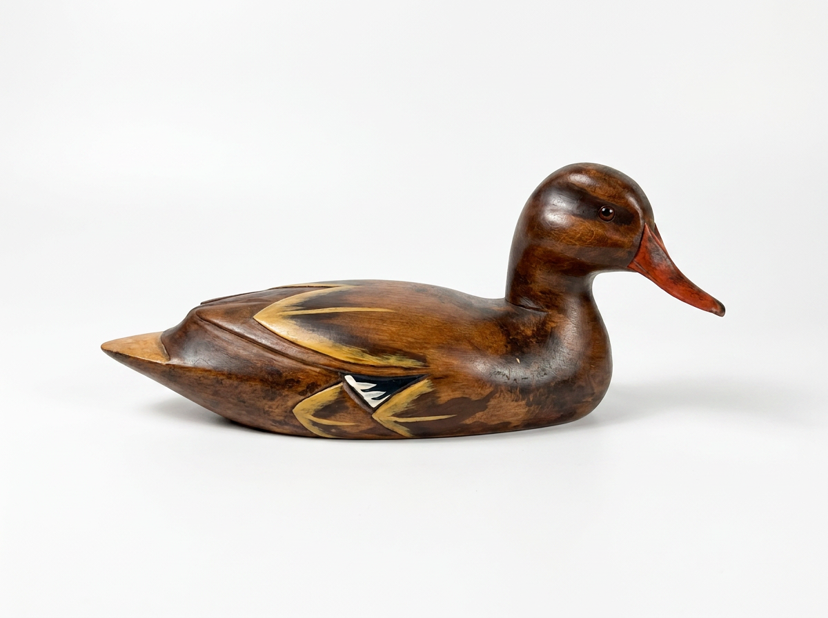 Wooden Duck Decoy | Hand-Made by Wooden Bird Factory in St. Bonifacius, Minnesota | Sourced in Klein, Texas