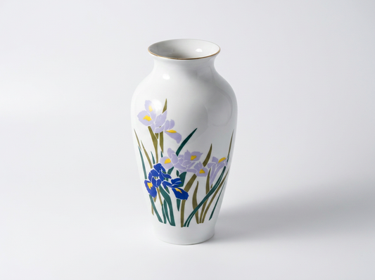 Floral Vase | Porcelain | Sourced in Klein, Texas